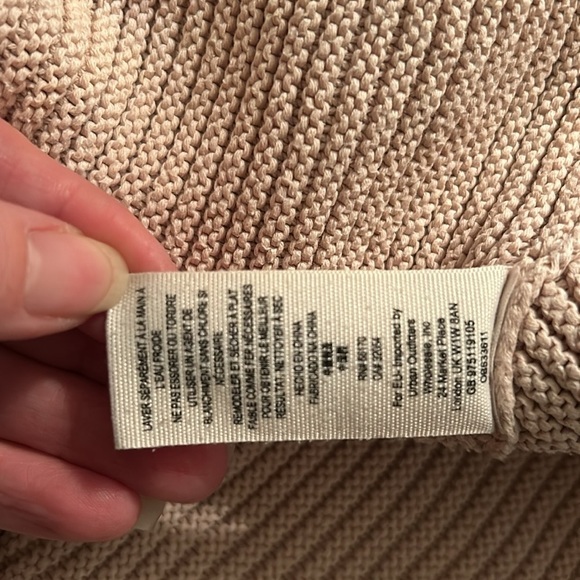 🎀 FREE PEOPLE La brea v neck ribbed slouchy sweater xs - Picture 9 of 10